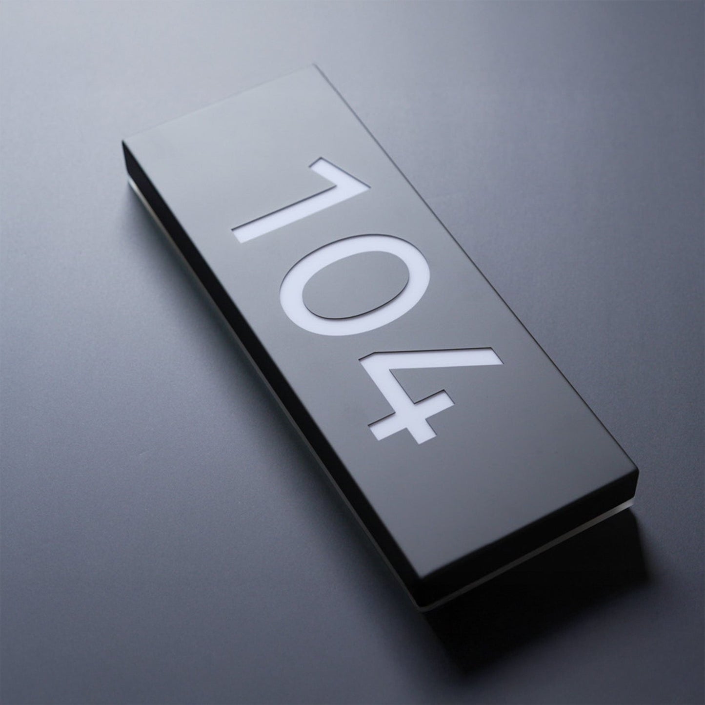 Metal Backlit Address Plaque – Custom LED House Address Sign