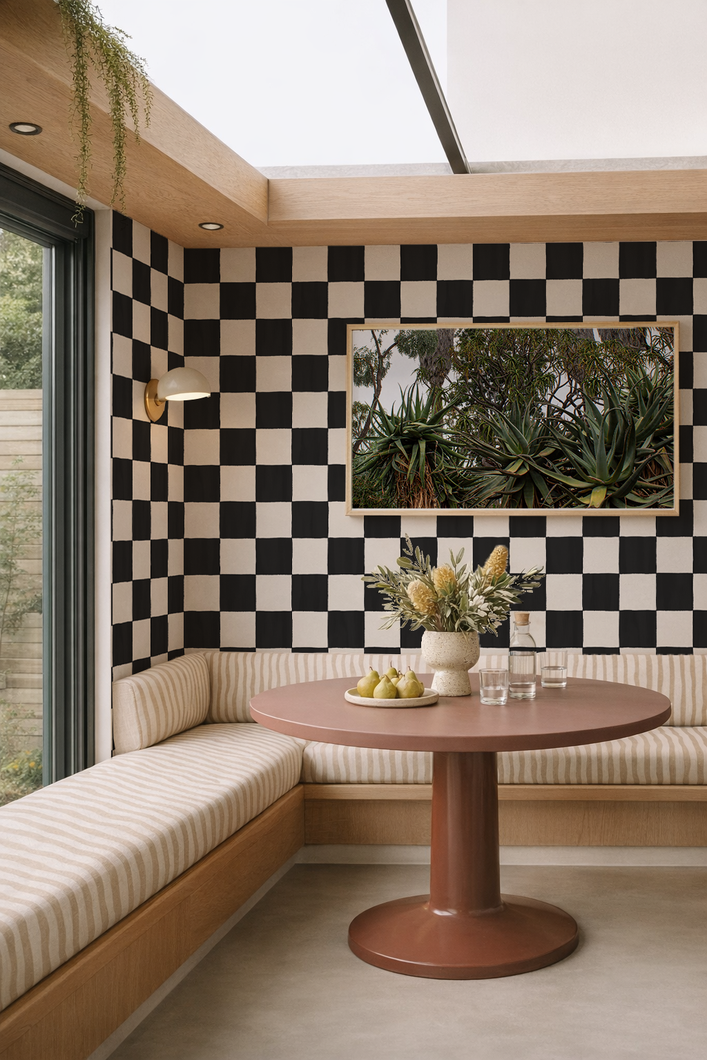 Checkers Wallpaper, black