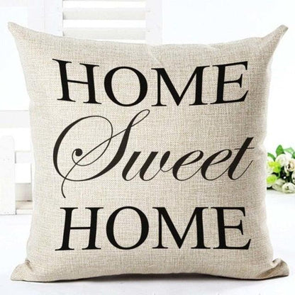 Letter Love Home Cushion Covers Cotton Linen Black White Pillow Cover I Love You Forever and Always Throw Pillow Case Love Letter Pillow Cushion Covers Fashion Home Decor Cover Sofa Bed Nordic Decorative Pillow Case 45x45CM